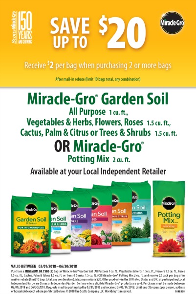 Rebate Form For Miracle Grow Garden Soil
