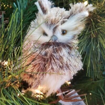 Christmas Small Owl Ornament