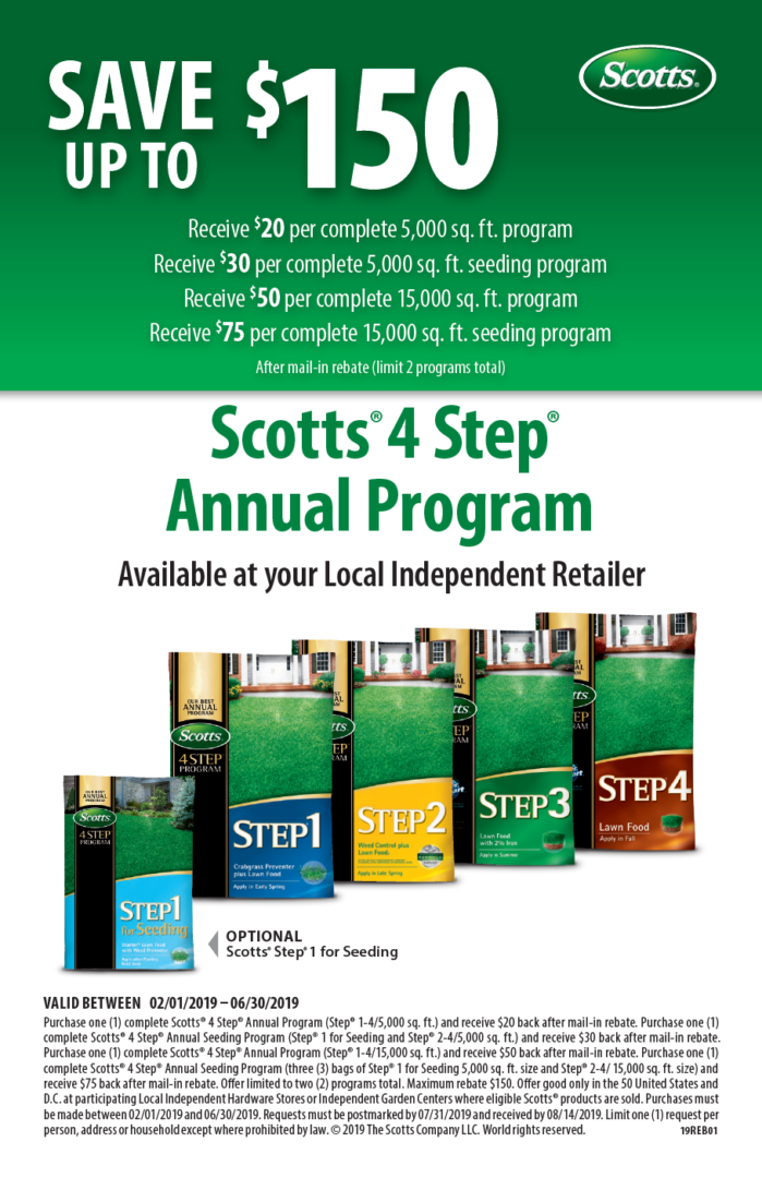 Scotts 4 Step Mail In Rebate