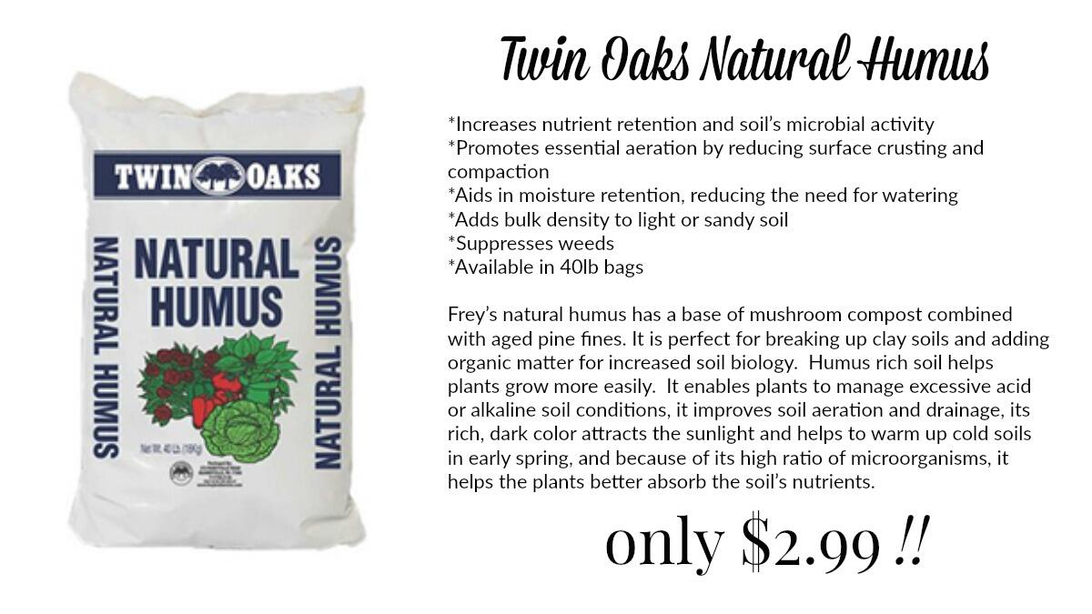 Twin Oaks Natural Humus Sale Herbeins Garden Center