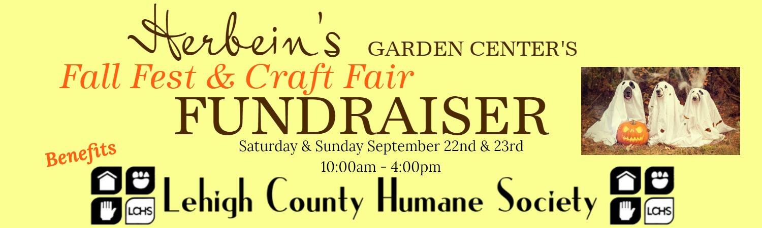 Fall Fest Banner Herbeins Garden Center Lehigh County Humane Society Fundraiser