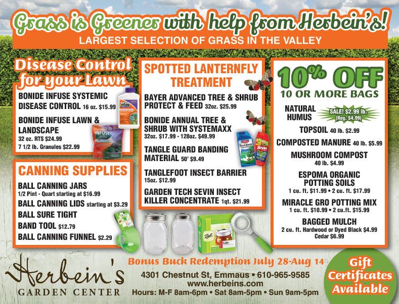 Herbeins Garden Center Ad for week of 8/08/2018