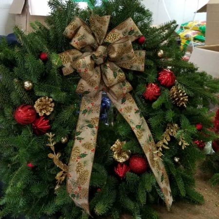 Herbeins Garden Center Handmade Christmas Wreath