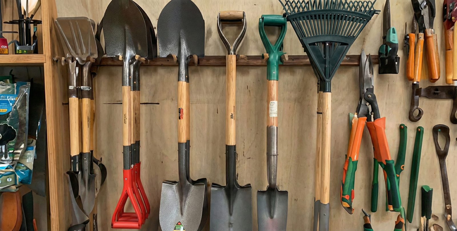 High-quality garden shovels, rakes, and garden tools at Herbein's Garden Center for all gardening needs.