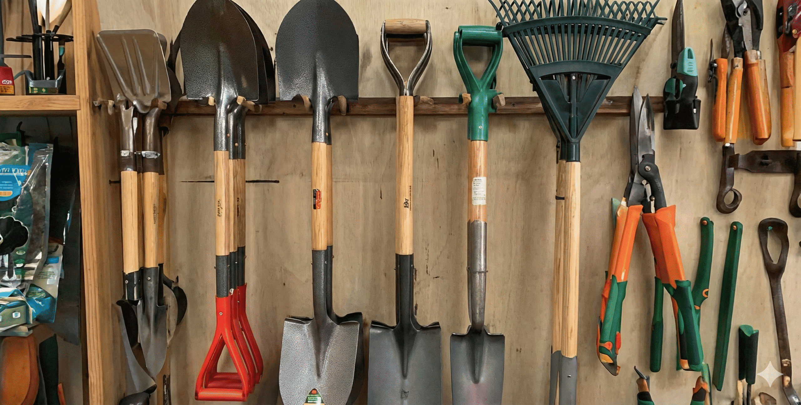 High-quality garden shovels, rakes, and garden tools at Herbein's Garden Center for all gardening needs.