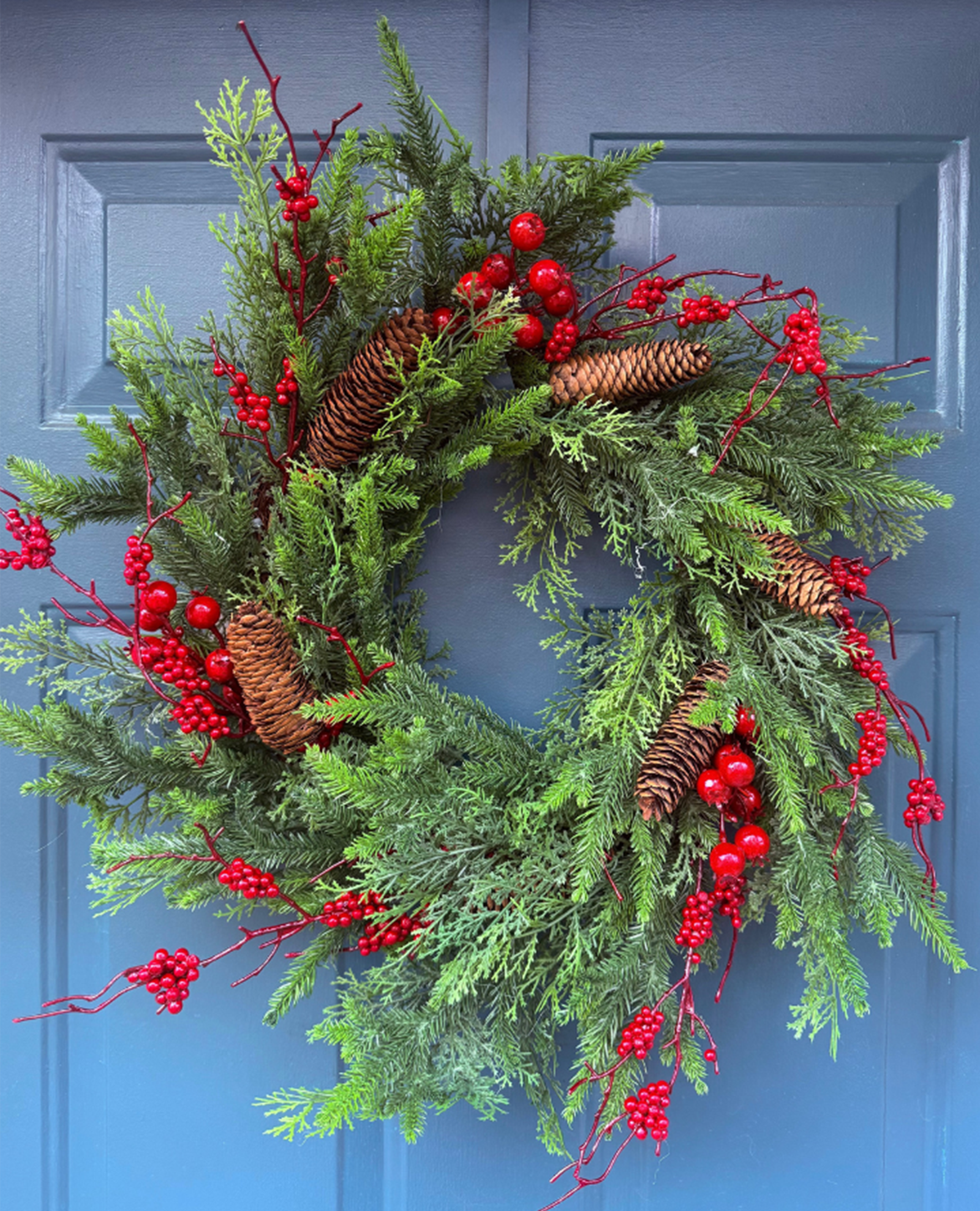 Winter Wreath on Door