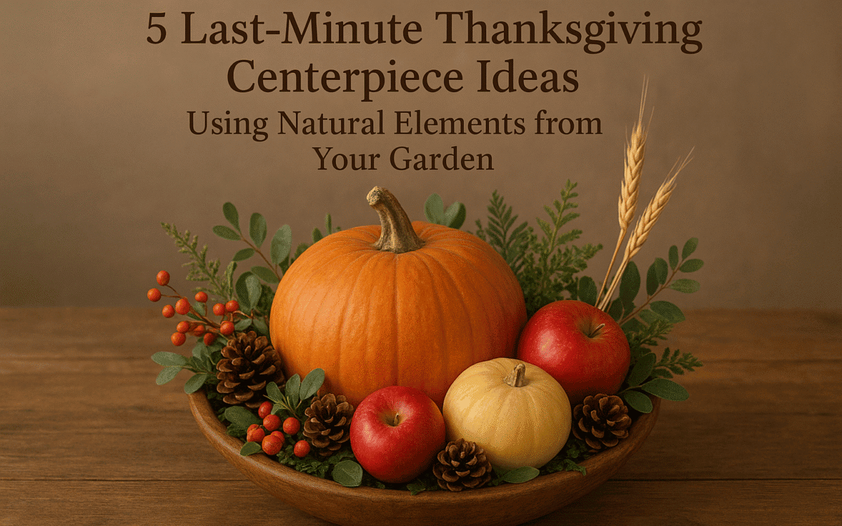 Versatile natural fall centerpiece ideas using pumpkins, apples, and seasonal elements from the garden.