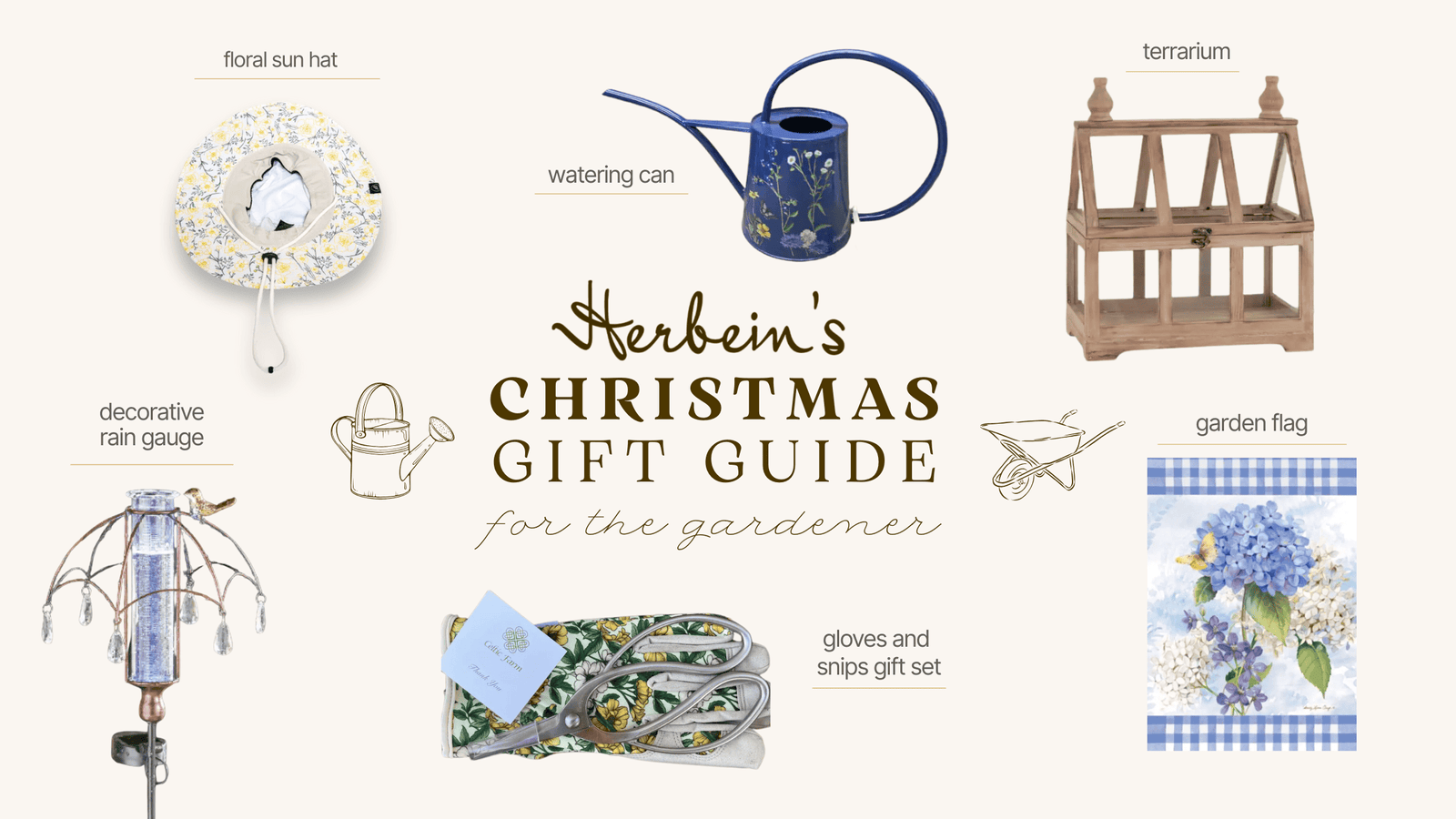 Colorful garden tools and accessories for gardening enthusiast.